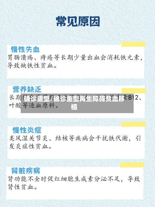 确诊重型/确诊重型再生障碍贫血移植