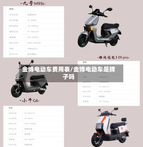金博电动车费用表/金博电动车是牌子吗