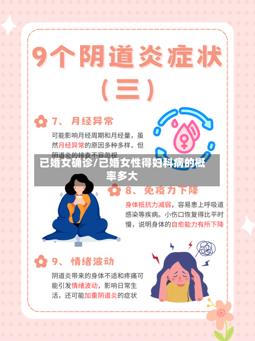 已婚女确诊/已婚女性得妇科病的概率多大