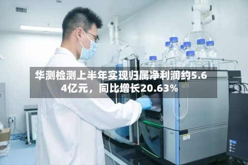华测检测上半年实现归属净利润约5.64亿元	，同比增长20.63%-第2张图片