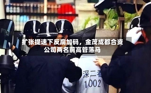 扩张提速下反腐加码，金茂成都合资公司两名前高管落马-第2张图片