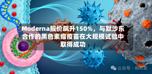 Moderna股价飙升150%，与默沙东合作的黑色素瘤疫苗在大规模试验中取得成功-第2张图片