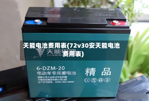 天能电池费用表(72v30安天能电池费用表)