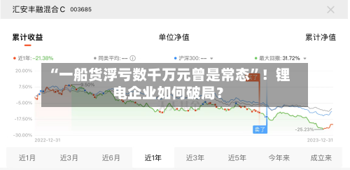 “一船货浮亏数千万元曾是常态	”！锂电企业如何破局？-第1张图片