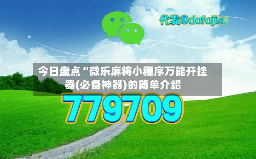 今日盘点“微乐麻将小程序万能开挂器(必备神器)的简单介绍