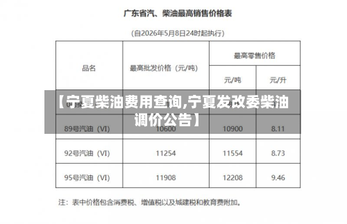 【宁夏柴油费用查询,宁夏发改委柴油调价公告】-第2张图片