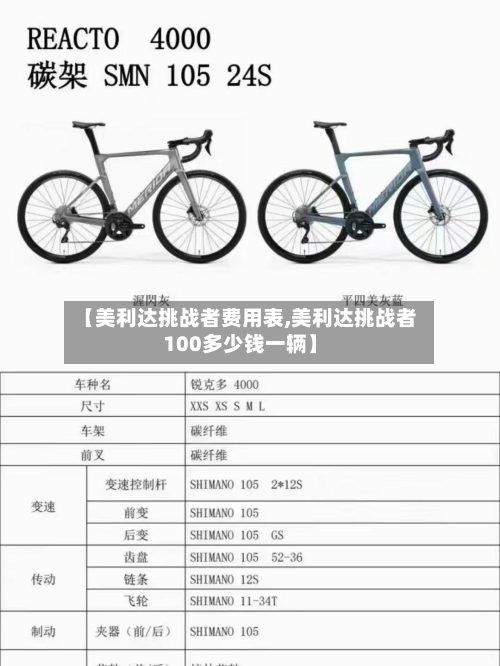 【美利达挑战者费用表,美利达挑战者100多少钱一辆】-第2张图片