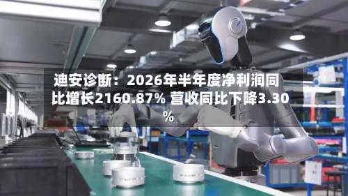 迪安诊断：2026年半年度净利润同比增长2160.87% 营收同比下降3.30%-第2张图片