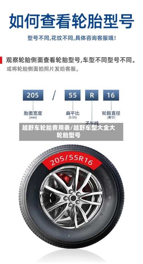 越野车轮胎费用表/越野车型大全大轮胎型号