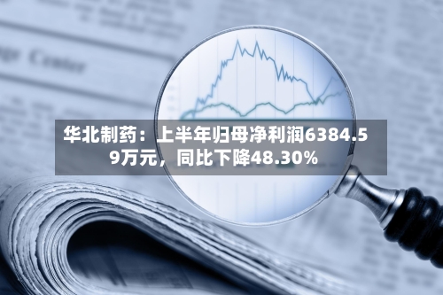 华北制药：上半年归母净利润6384.59万元，同比下降48.30%