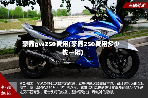 豪爵gw250费用(豪爵250费用多少钱一辆)-第3张图片