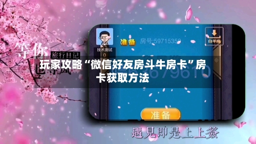 玩家攻略“微信好友房斗牛房卡”房卡获取方法-第2张图片