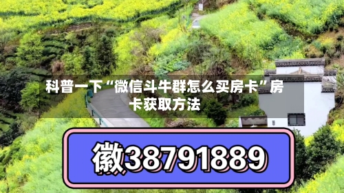 科普一下“微信斗牛群怎么买房卡”房卡获取方法
