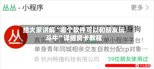 给大家讲解“哪个软件可以和朋友玩斗牛	”详细房卡教程-第2张图片