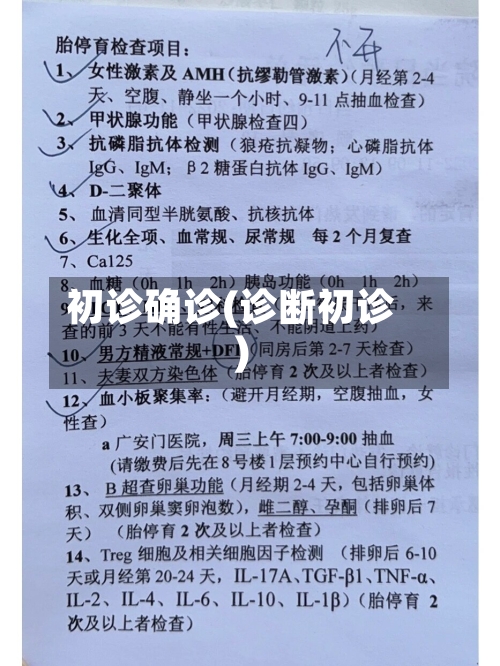 初诊确诊(诊断初诊)-第2张图片