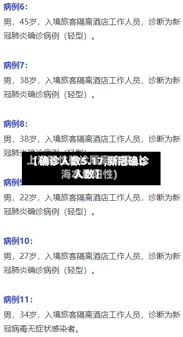 【确诊人数5.17,新冠确诊人数】