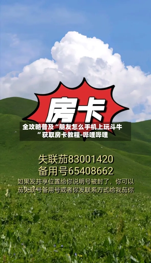 全攻略普及“朋友怎么手机上玩斗牛”获取房卡教程-哔哩哔哩-第3张图片