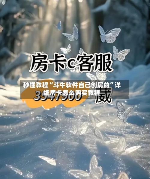 秒懂教程“斗牛软件自己创房的”详细房卡怎么购买教程-第2张图片