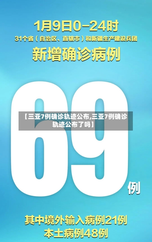 【三亚7例确诊轨迹公布,三亚7例确诊轨迹公布了吗】
