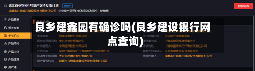 良乡建鑫园有确诊吗(良乡建设银行网点查询)-第3张图片