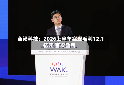 商汤科技：2026上半年实现毛利12.1亿元 首次盈利-第2张图片