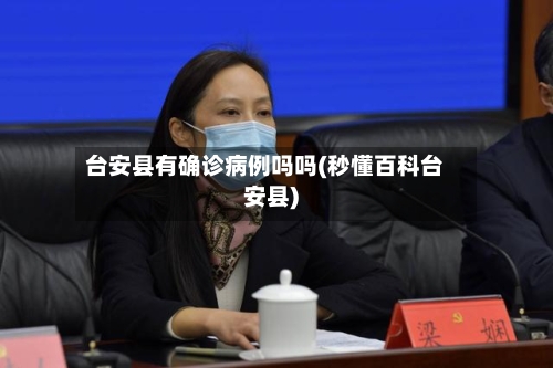 台安县有确诊病例吗吗(秒懂百科台安县)-第3张图片