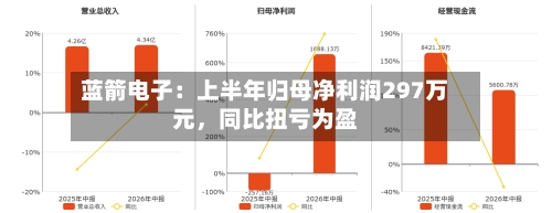 蓝箭电子：上半年归母净利润297万元，同比扭亏为盈