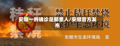 安顺一例确诊是那里人/安顺官方发布