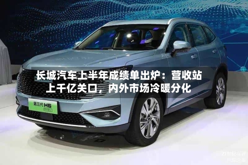长城汽车上半年成绩单出炉：营收站上千亿关口，内外市场冷暖分化-第3张图片