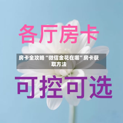 房卡全攻略“微信金花在哪	”房卡获取方法-第2张图片