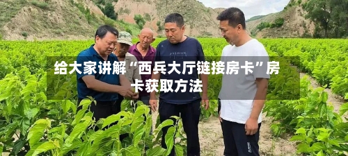 给大家讲解“西兵大厅链接房卡”房卡获取方法
