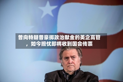 曾向特朗普豪掷政治献金的美企高管	，如今担忧即将收到国会传票-第3张图片