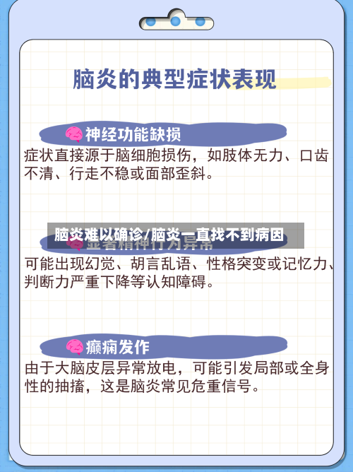 脑炎难以确诊/脑炎一直找不到病因