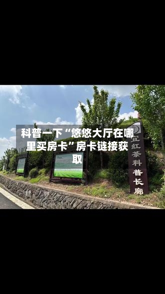 科普一下“悠悠大厅在哪里买房卡”房卡链接获取