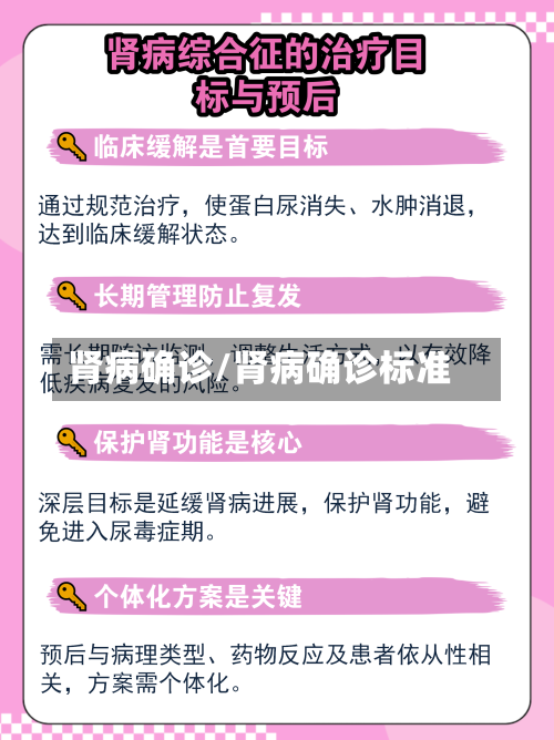 肾病确诊/肾病确诊标准