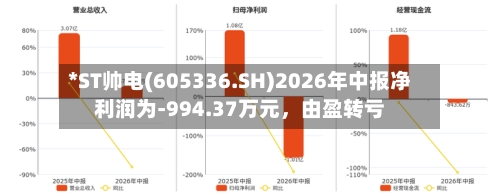*ST帅电(605336.SH)2026年中报净利润为-994.37万元，由盈转亏-第2张图片