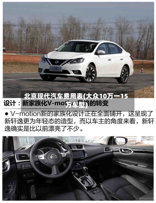 北京现代汽车费用表(大众10万一15万车型)-第2张图片