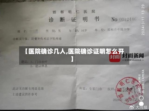【医院确诊几人,医院确诊证明怎么开】-第2张图片