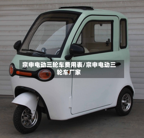宗申电动三轮车费用表/宗申电动三轮车厂家-第3张图片