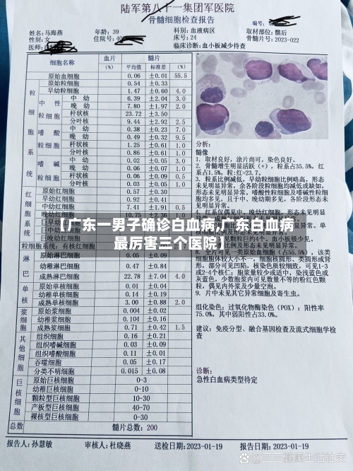 【广东一男子确诊白血病,广东白血病最厉害三个医院】-第2张图片