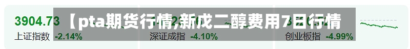 【pta期货行情,新戊二醇费用7日行情】-第2张图片