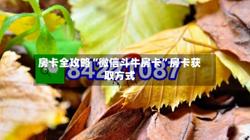 房卡全攻略“微信斗牛房卡”房卡获取方式