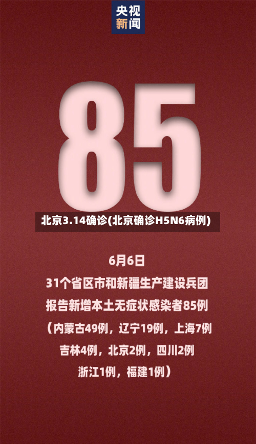 北京3.14确诊(北京确诊H5N6病例)