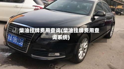 柴油挂牌费用查询(柴油挂牌费用查询系统)