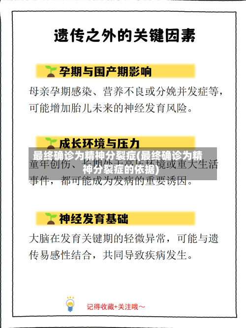 最终确诊为精神分裂症(最终确诊为精神分裂症的依据)-第2张图片