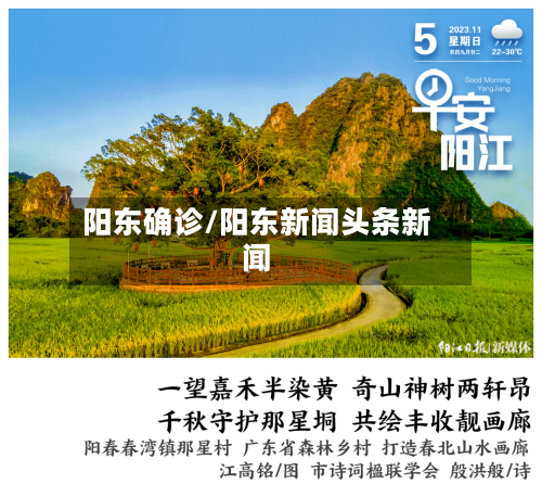 阳东确诊/阳东新闻头条新闻-第2张图片