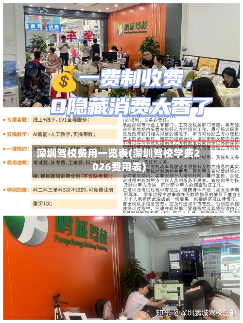 深圳驾校费用一览表(深圳驾校学费2026费用表)-第2张图片