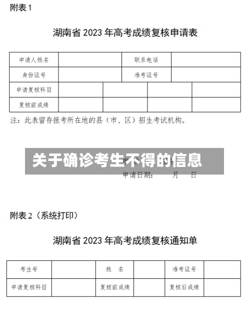 关于确诊考生不得的信息-第2张图片