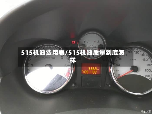 515机油费用表/515机油质量到底怎样