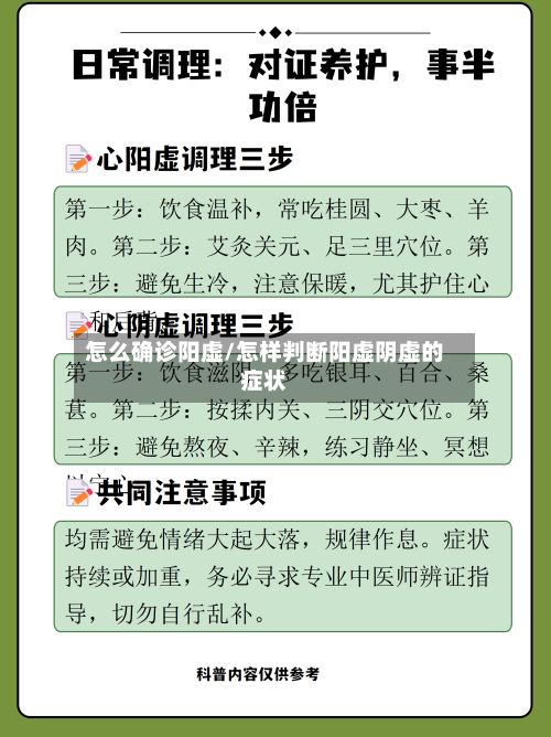 怎么确诊阳虚/怎样判断阳虚阴虚的症状-第2张图片